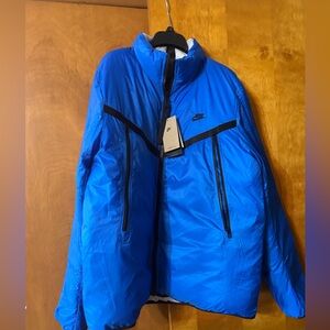 Nike Blue & White Reversible Coat large